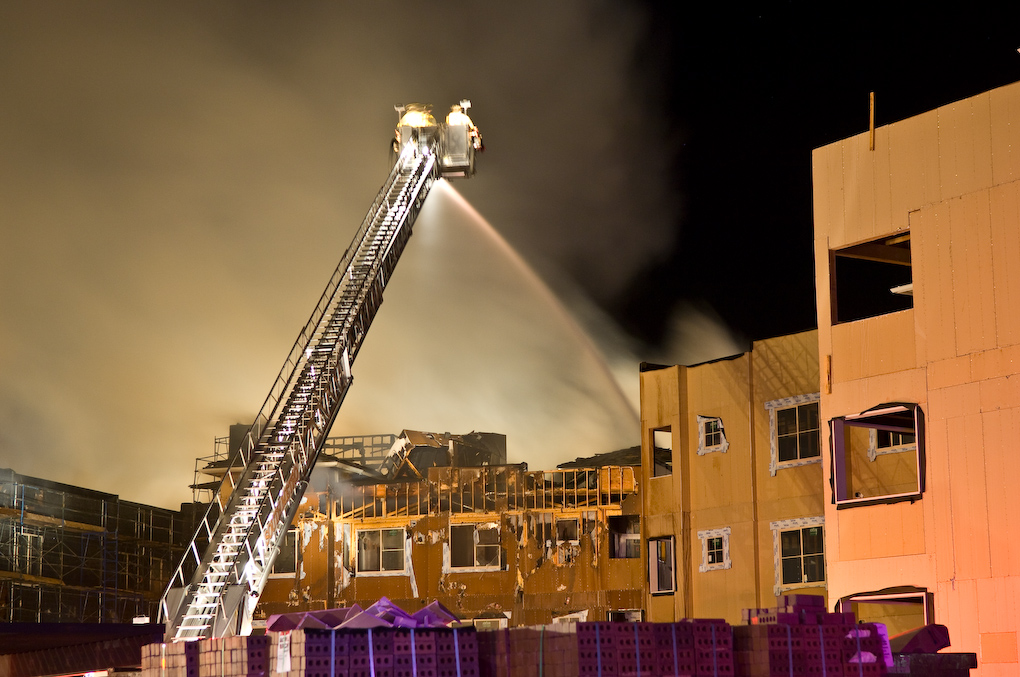 Fireground command using IDLH Tactical Worksheet — structure fire