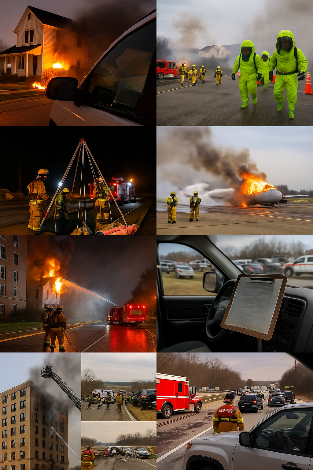 IDLH Tactical Worksheet fire boards in use on apparatus and at real incidents